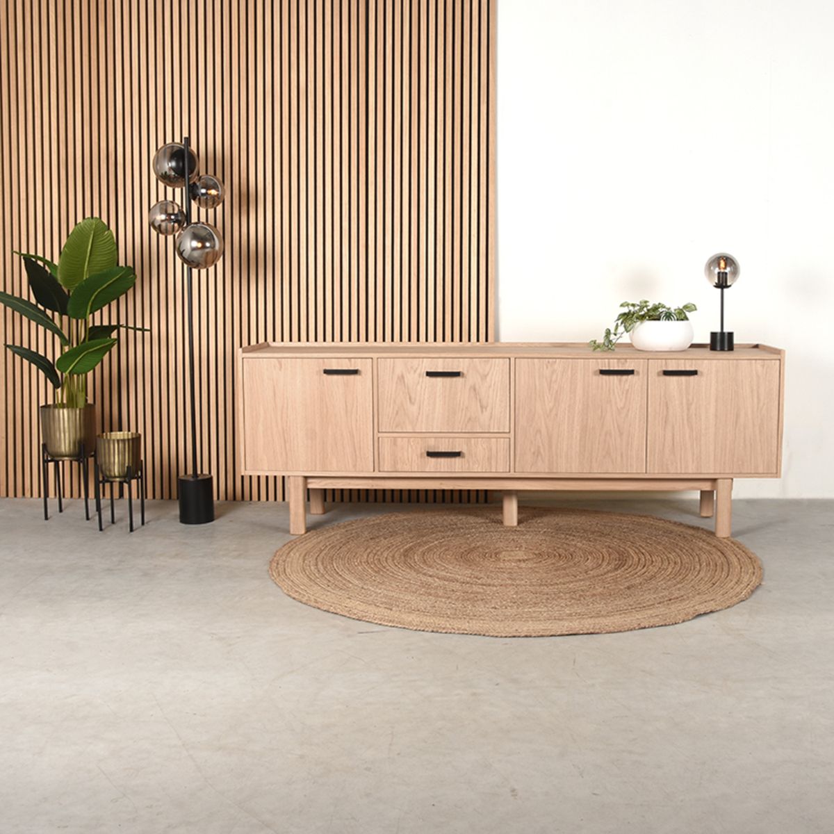 Sideboard Alara Eiche Natur 220 cm