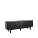 Sideboard Alara Eiche Schwarz 220 cm