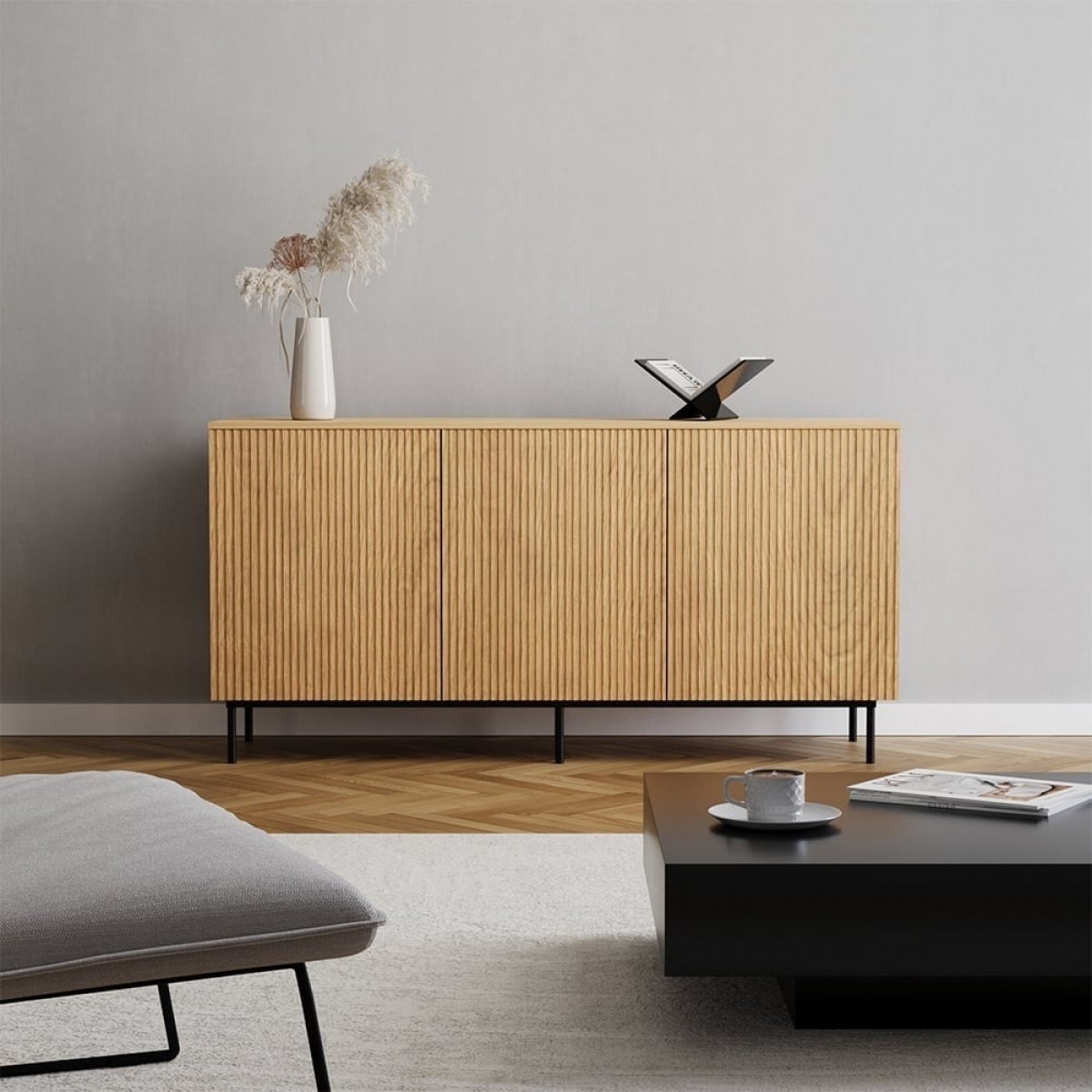 Dressoir Aline Natural Eiken 160 cm