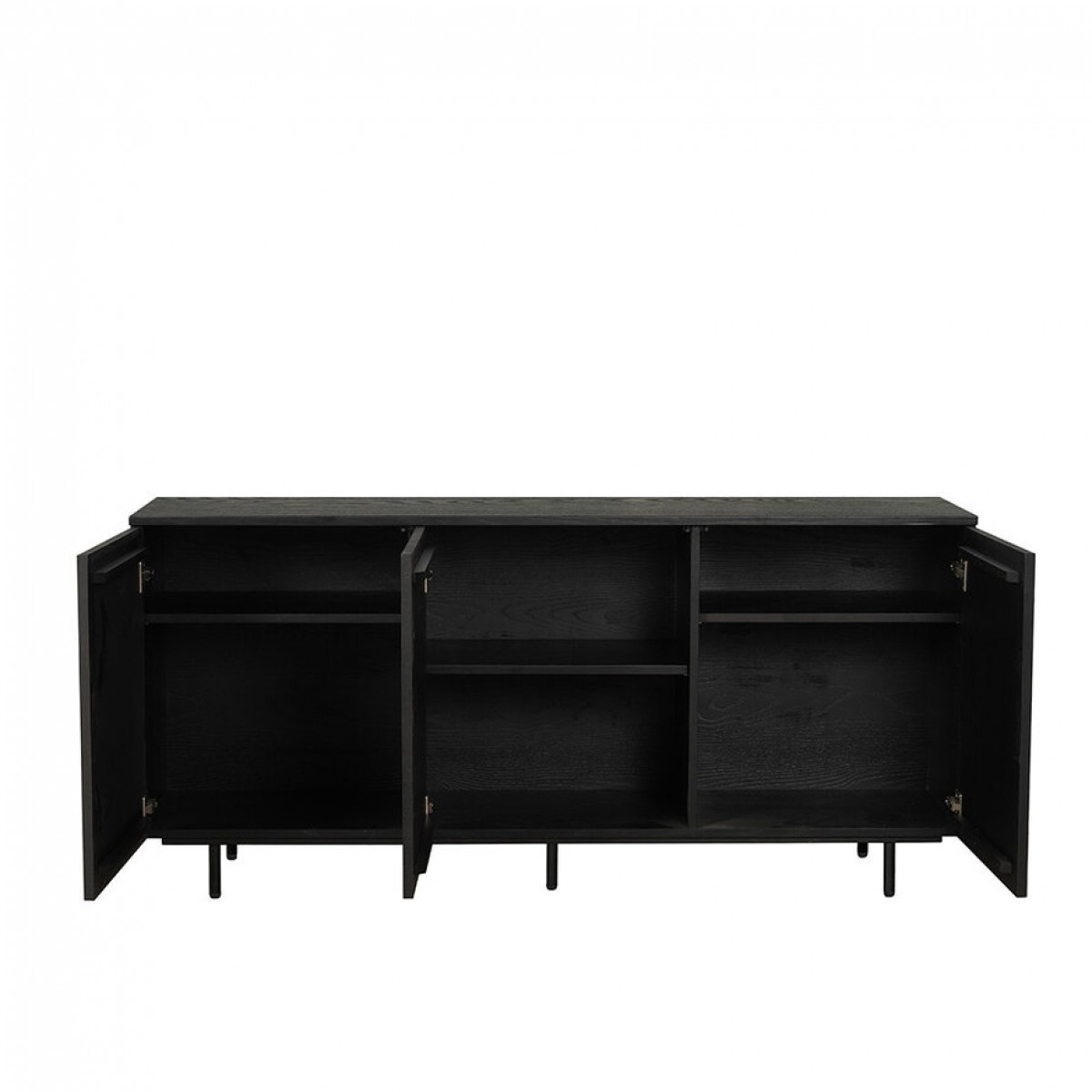 Dressoir Aline Zwart Eiken 160 cm