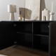 Dressoir Aline Zwart Eiken 160 cm