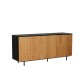 Sideboard Aline Black/Natural Oak 160 cm