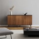 Dressoir Aline Zwart/Rustiek Eiken 160 cm