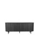 Dressoir Besta Zwart Eiken 220 cm