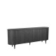 Dressoir Besta Zwart Eiken 220 cm