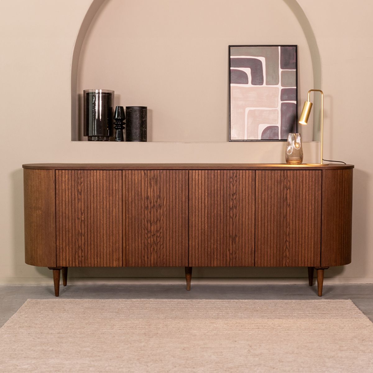 Dressoir Besta Walnoot Eiken 220 cm
