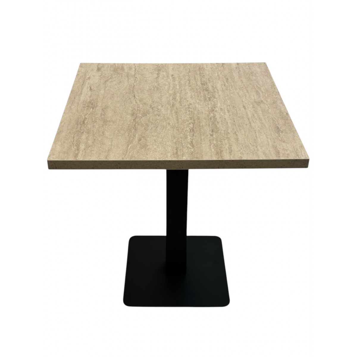 Table Restaurant Café Bar Et Horeca TRAVERTIN-C3-60X60 + A200 - 30MM