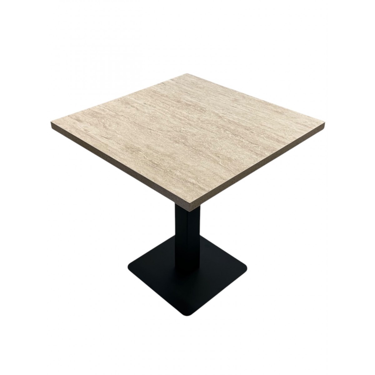 Table Restaurant Café Bar Et Horeca TRAVERTIN-C3-60X60 + A200 - 30MM