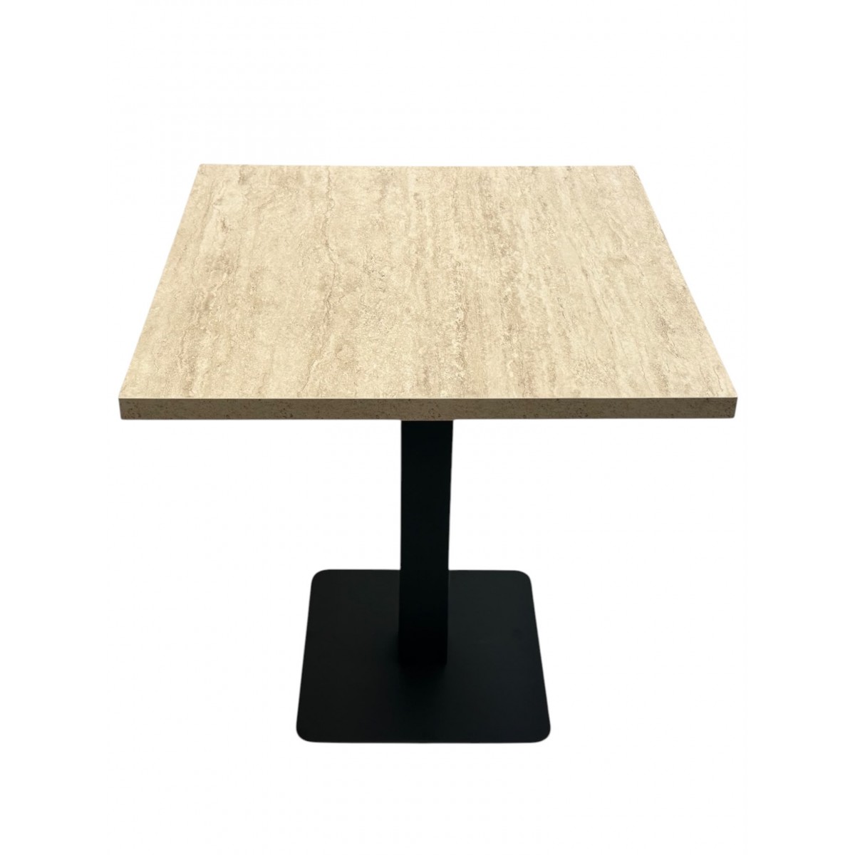 Table Restaurant Café Bar Et Horeca TRAVERTIN-C3-60X60 + A200 - 30MM