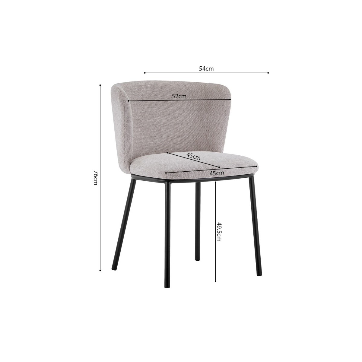 Stoel Restaurant Cafe Bar En Horeca - Arthur Beige