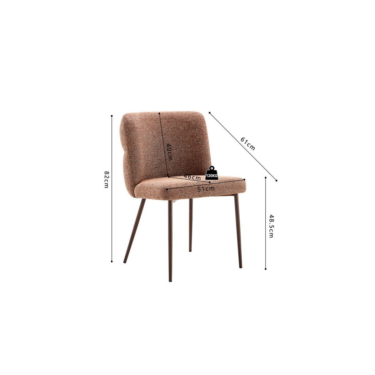Chaise Restaurant Cafe Bar Et Horeca - CARYA Rouille Chaise Restaurant Cafe Bar Et Horeca - CARYA Rouille