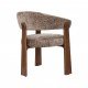 Stuhl Restaurant Cafe Bar Und Horeca - NICE - ( Walnuss Eschenholz ) - Taupe Cremona