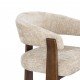 Stuhl Restaurant Cafe Bar Und Horeca - NICE - ( Walnuss Eschenholz ) - Beige Cremona