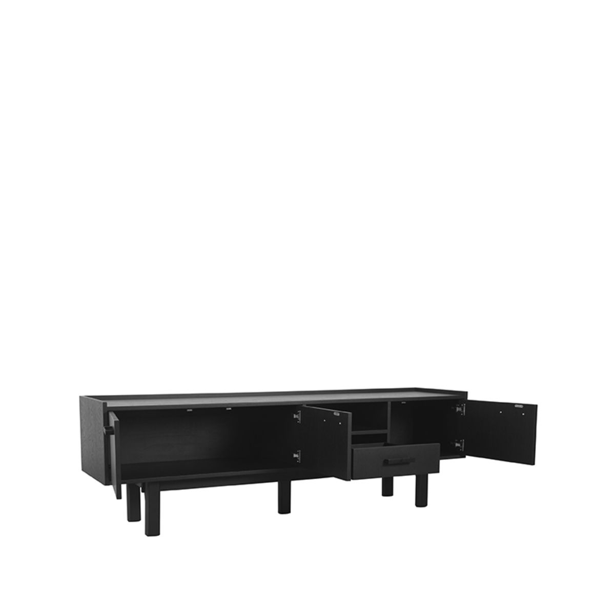 Meuble TV Alara Chêne Noir 190 cm