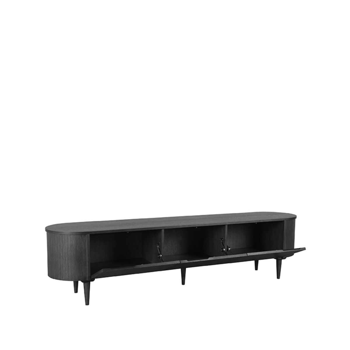 TV-Schrank Besta Eiche Schwarz 220 cm