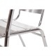 chaise de restaurant Chaise De Terrasse Restaurant Café Et Horeca - Aluminium Empilable ARK-U419