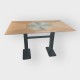 Tafel Restaurant Cafe Bar En Horeca - DUBLIN-P802-70x120 + A400 - 12mm