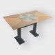 Tafel Restaurant Cafe Bar En Horeca - DUBLIN-P802-70x120 + A400 - 12mm