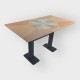 Tafel Restaurant Cafe Bar En Horeca - DUBLIN-P802-70x120 + A400 - 12mm