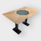 Tafel Restaurant Cafe Bar En Horeca - LYON-P803-70x120 + A400 - 12mm