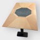 Tafel Restaurant Cafe Bar En Horeca - LYON-P803-70x120 + A400 - 12mm