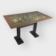Tafel Restaurant Cafe Bar En Horeca - NICE-P850-70x120 + A400 - 12mm Tafel Restaurant Cafe Bar En Horeca - NICE-P850-70x120 + A400 - 12mm