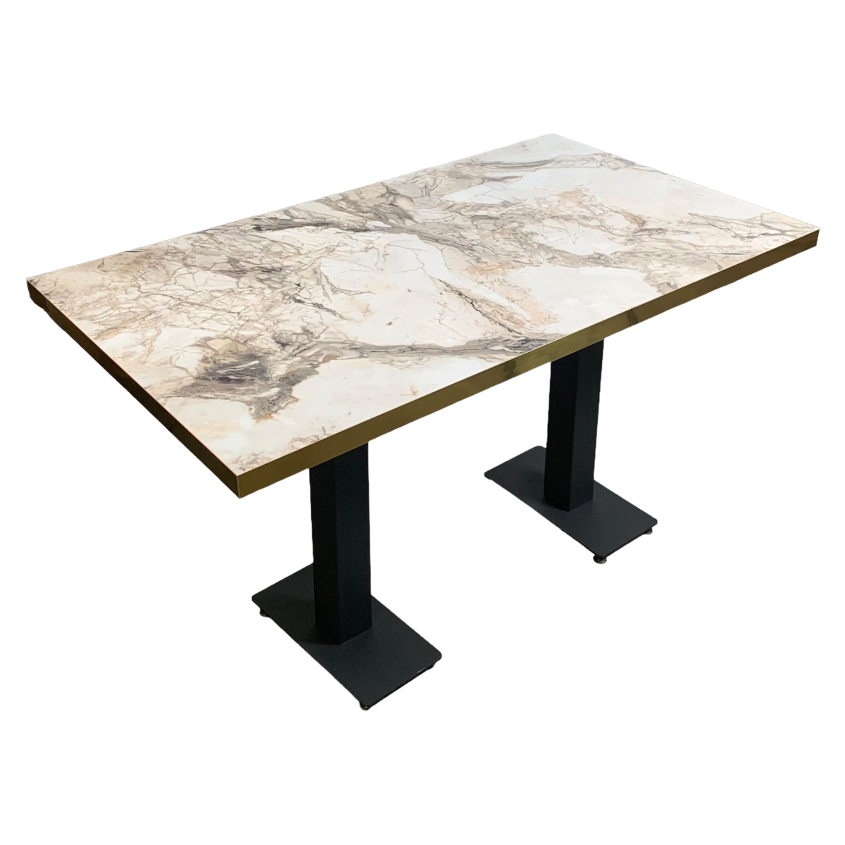 Table Restaurant Cafe Bar And Horeca - MARBRE BLANC-D4-70X120 + A405 - 36MM
