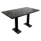 Tafel Restaurant Café Bar En Horeca - MARBRE-D3-70X120 + A405 - 30MM Tafel Restaurant Café Bar En Horeca - MARBRE-D3-70X120 + A405 - 30MM