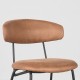 Chaise Restaurant Cafe  Et Horeca - Chaise Industrielle Vintage Noah  Cognac