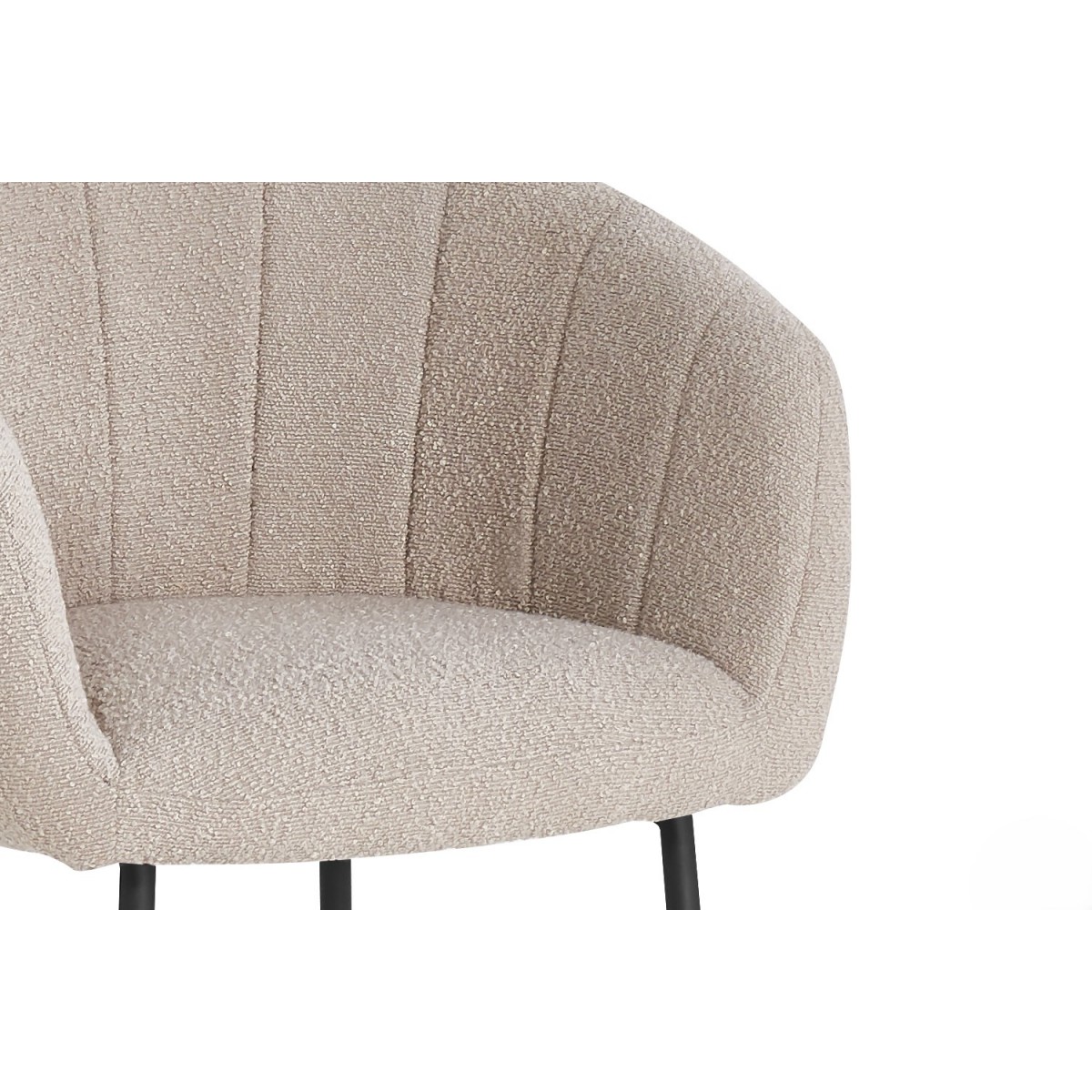 Chaise Restaurant Cafe Bar Et Horeca - NORA SABLE BOUCLE Chaise Restaurant Cafe Bar Et Horeca - NORA SABLE BOUCLE