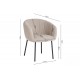 Chaise Restaurant Cafe Bar Et Horeca - NORA SABLE BOUCLE Chaise Restaurant Cafe Bar Et Horeca - NORA SABLE BOUCLE