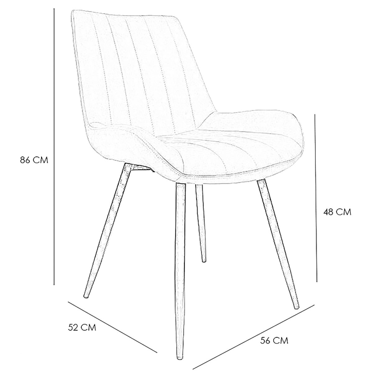 Chaise Restaurant Café Et Horeca - Chaise Industrielle Vintage Weston