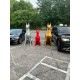 DODY XXL handgemaakte metalen Doberman standbeeld DODY XXL handgemaakte metalen Doberman standbeeld