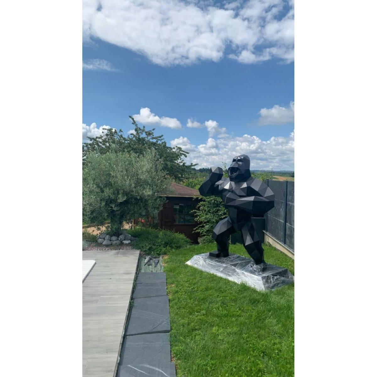 Outdoor Metal Gorilla KOKO Statue XL-Modell Outdoor Metal Gorilla KOKO Statue XL-Modell