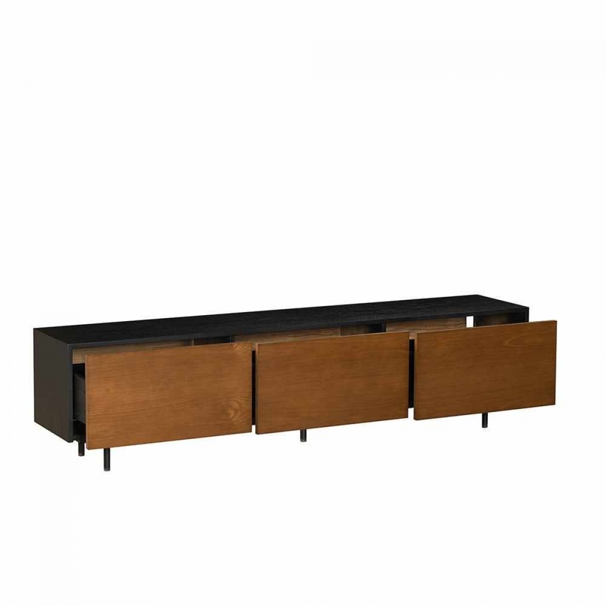 TV Cabinet Avento Black / Rustic Oak 180 cm