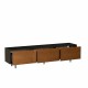 TV Cabinet Avento Black / Rustic Oak 180 cm