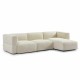 Hoekbank 3-zits Karl Off White
