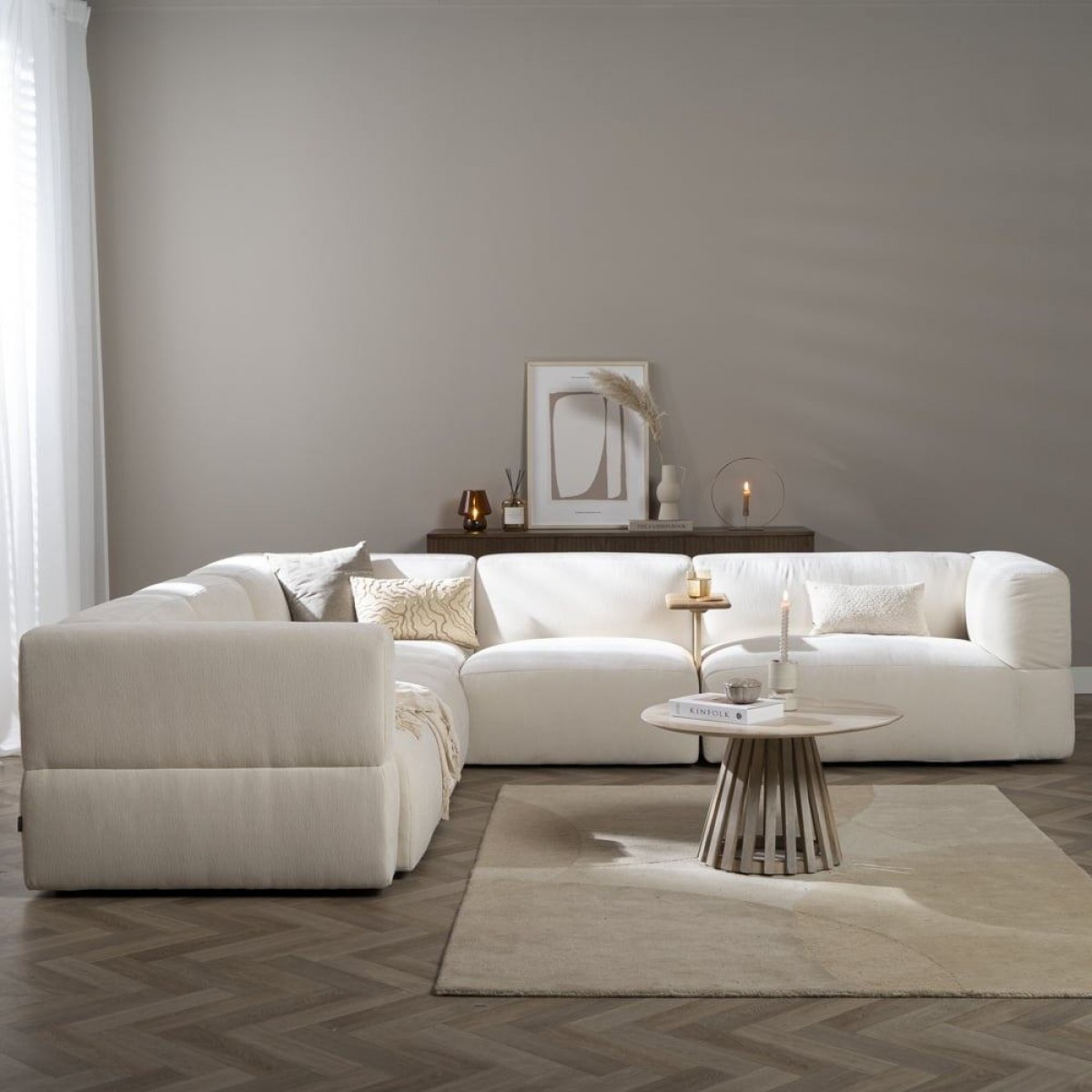 Canapé D'angle 6 Places Karl Off White Canapé D'angle 6 Places Karl Off White