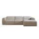 Hoekbank Rechts Meline Chenille Beige