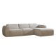 Hoekbank Rechts Meline Chenille Beige