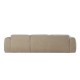Hoekbank Rechts Meline Chenille Beige