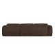 Canapé D'angle Droit Meline Chenille Brun Canapé D'angle Droit Meline Chenille Brun