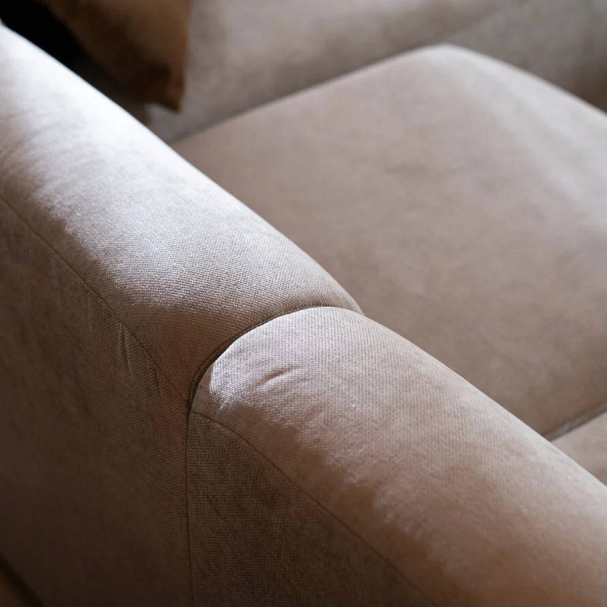 Ecksofa Rechts Meline Taupe
