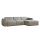 Ecksofa Rechts Meline Taupe