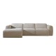 Canapé D'angle Gauche Meline Chenille Beige Canapé D'angle Gauche Meline Chenille Beige