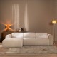 Canapé D'angle Gauche Meline Chenille Beige Canapé D'angle Gauche Meline Chenille Beige