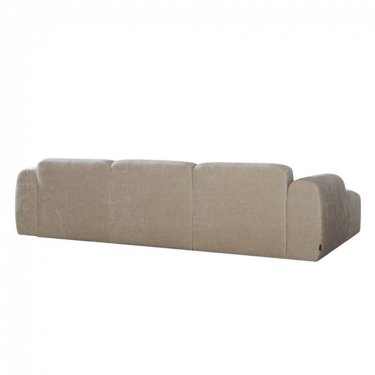 Canapé D'angle Gauche Meline Chenille Beige Canapé D'angle Gauche Meline Chenille Beige