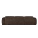 Ecksofa Links Meline Chenille Braun