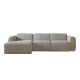 Ecksofa Links Meline Taupe