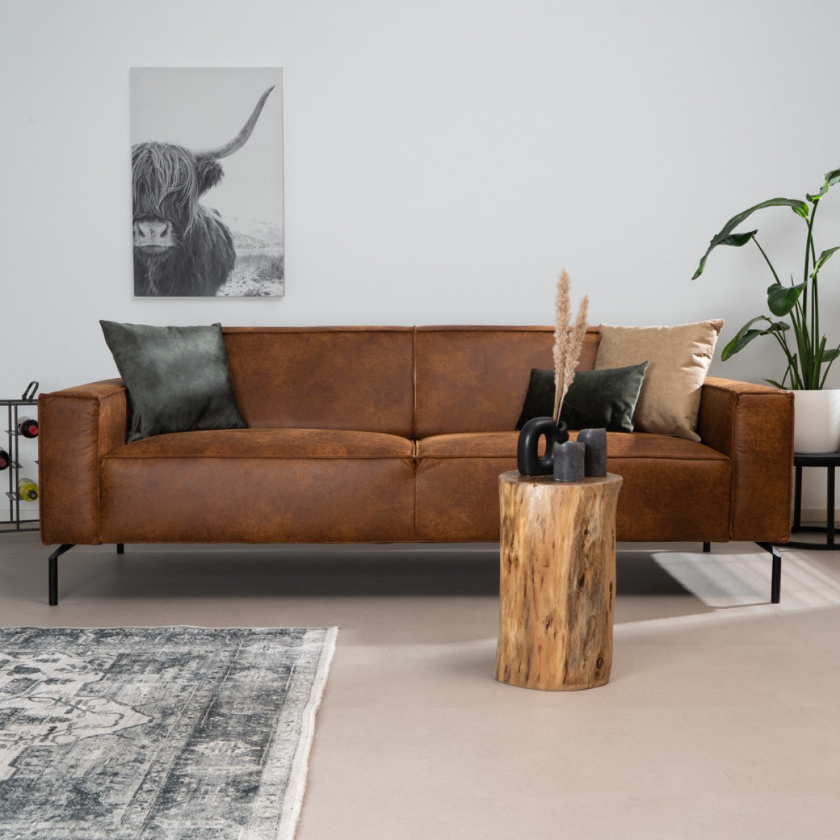 Ecksofa Diora Cognac